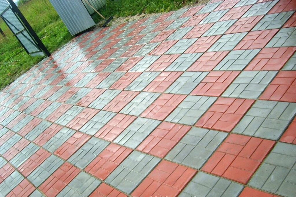 trotuarnaya plitka vosem kirpichej